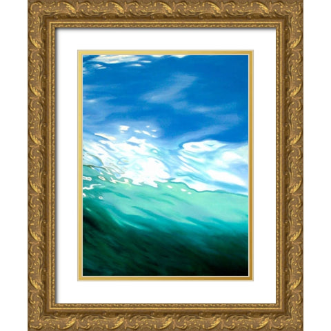 Under Water Gold Ornate Wood Framed Art Print with Double Matting by Rehfuss, Robena