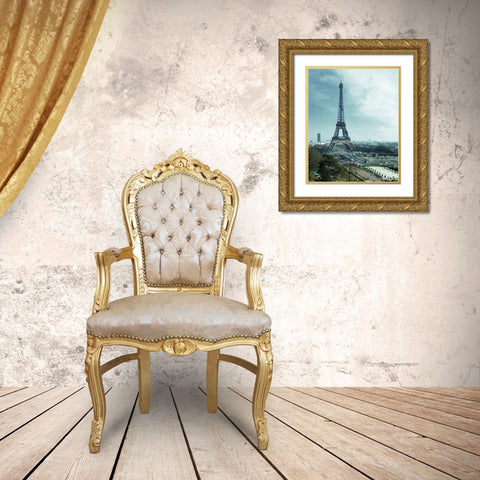 Paris in Summer Gold Ornate Wood Framed Art Print with Double Matting by Ghanooni, Sarah