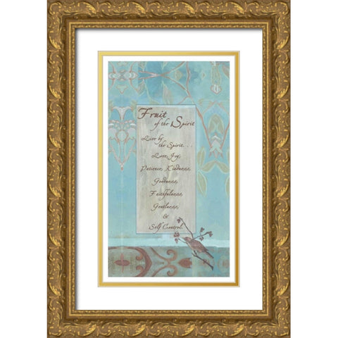 . Gold Ornate Wood Framed Art Print with Double Matting by Haynes, Smith