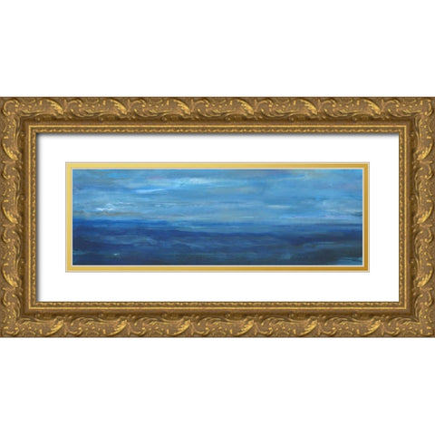 Infinite Ocean 1 Gold Ornate Wood Framed Art Print with Double Matting by Haynes, Smith