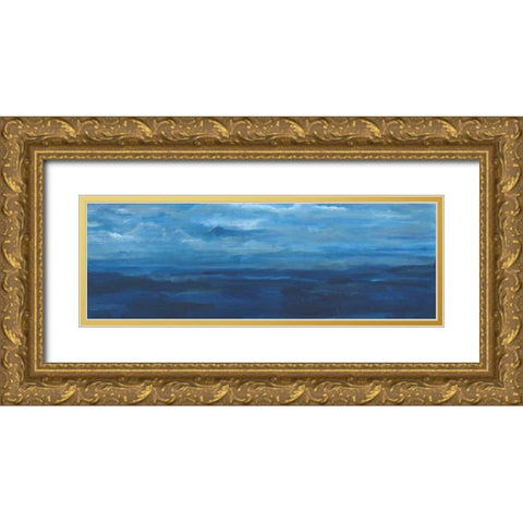 Infinite Ocean 2 Gold Ornate Wood Framed Art Print with Double Matting by Haynes, Smith