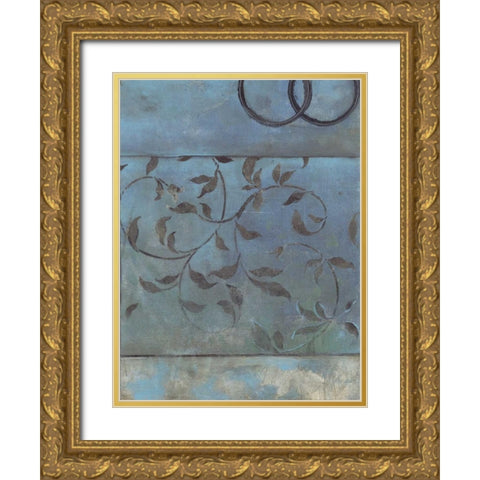. Gold Ornate Wood Framed Art Print with Double Matting by Haynes, Smith