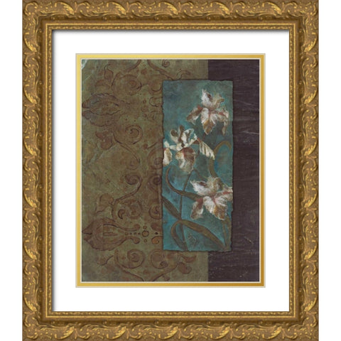 . Gold Ornate Wood Framed Art Print with Double Matting by Haynes, Smith