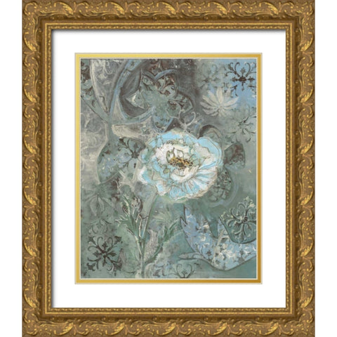 . Gold Ornate Wood Framed Art Print with Double Matting by Haynes, Smith