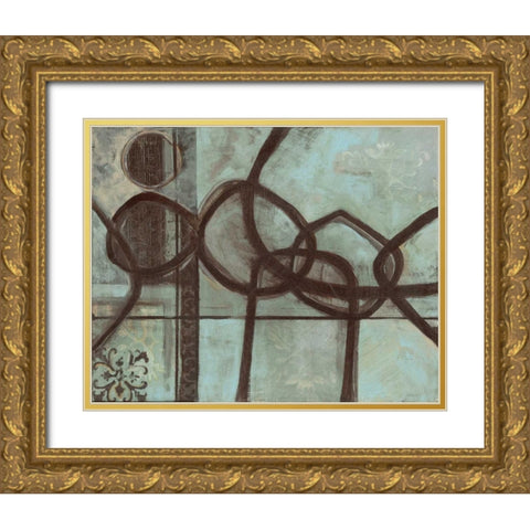 . Gold Ornate Wood Framed Art Print with Double Matting by Haynes, Smith