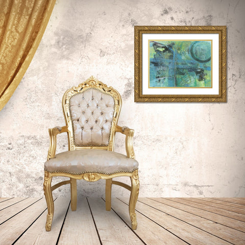 Envious Thoughts Gold Ornate Wood Framed Art Print with Double Matting by Haynes, Smith