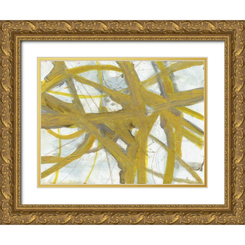 Golden Webbing 1 Gold Ornate Wood Framed Art Print with Double Matting by Haynes, Smith