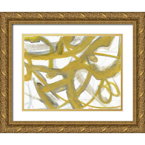 Golden Webbing 2 Gold Ornate Wood Framed Art Print with Double Matting by Haynes, Smith