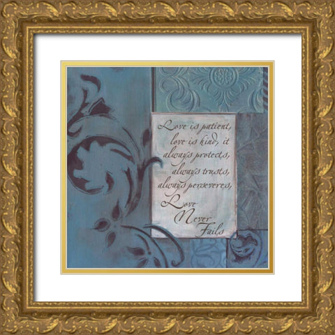 . Gold Ornate Wood Framed Art Print with Double Matting by Haynes, Smith