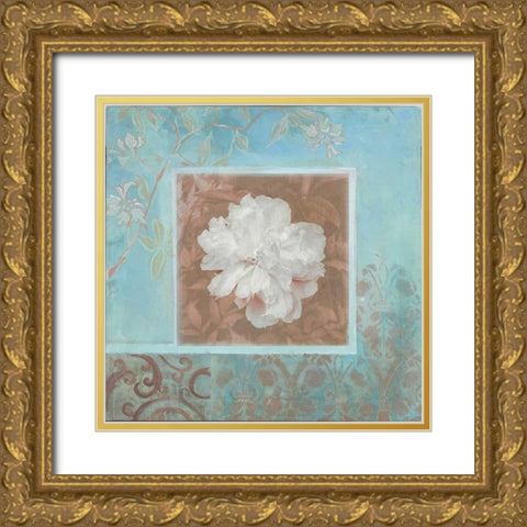 . Gold Ornate Wood Framed Art Print with Double Matting by Haynes, Smith