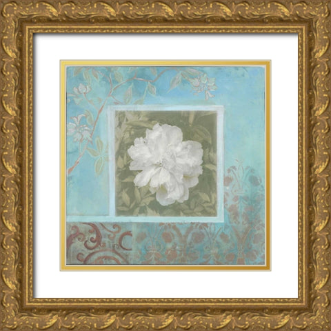 . Gold Ornate Wood Framed Art Print with Double Matting by Haynes, Smith