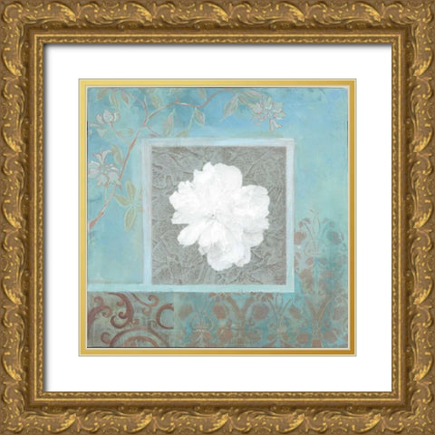 . Gold Ornate Wood Framed Art Print with Double Matting by Haynes, Smith