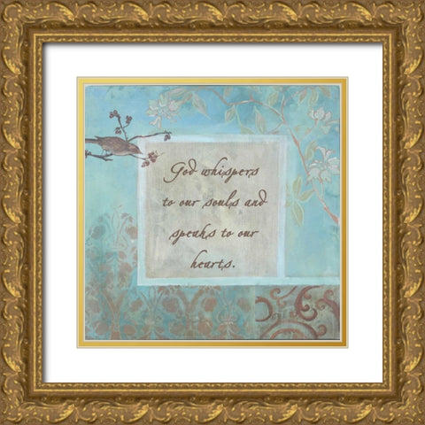 . Gold Ornate Wood Framed Art Print with Double Matting by Haynes, Smith