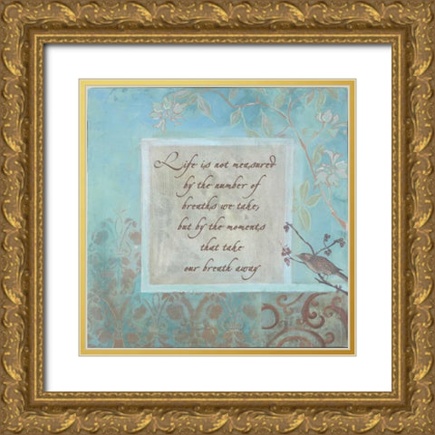 . Gold Ornate Wood Framed Art Print with Double Matting by Haynes, Smith