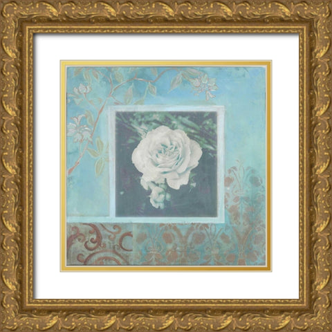 . Gold Ornate Wood Framed Art Print with Double Matting by Haynes, Smith
