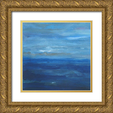 Infinite Sea 1 Gold Ornate Wood Framed Art Print with Double Matting by Haynes, Smith
