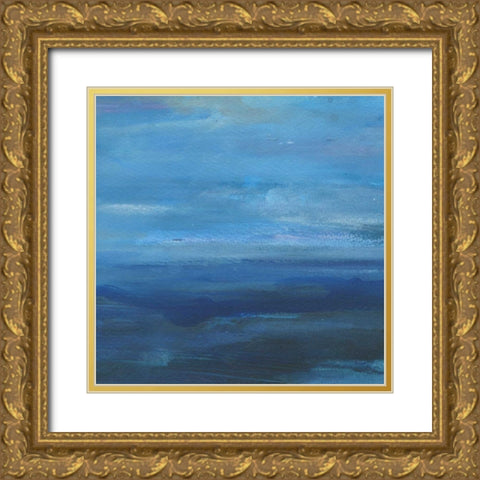 Infinite Sea 3 Gold Ornate Wood Framed Art Print with Double Matting by Haynes, Smith