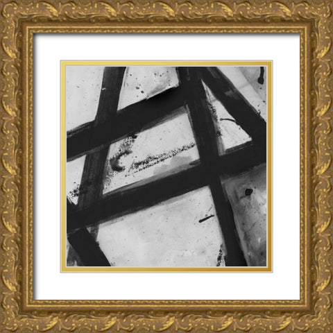 Through The Webbing BW 2 Gold Ornate Wood Framed Art Print with Double Matting by Haynes, Smith