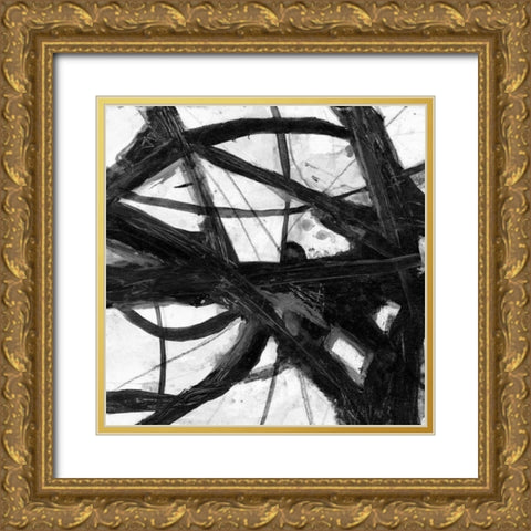 Abstract Jungle 1 Gold Ornate Wood Framed Art Print with Double Matting by Haynes, Smith