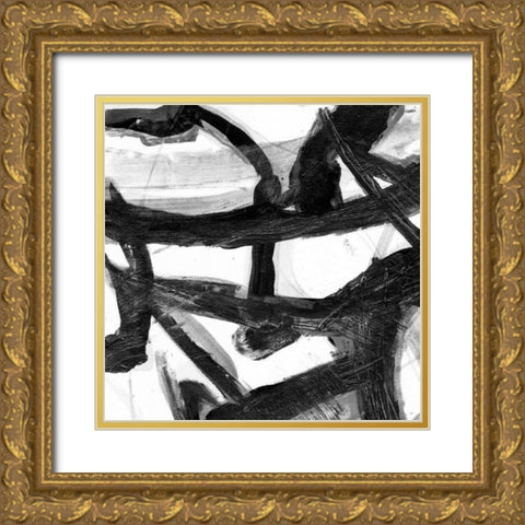 Abstract Jungle 2 Gold Ornate Wood Framed Art Print with Double Matting by Haynes, Smith