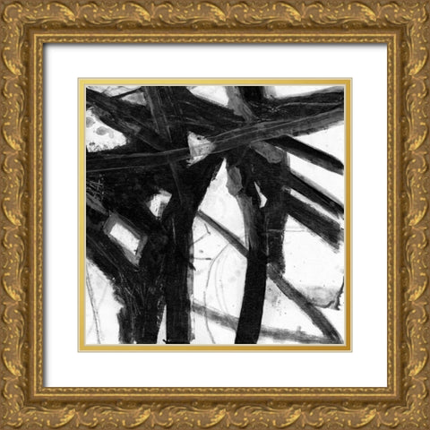Abstract Jungle 3 Gold Ornate Wood Framed Art Print with Double Matting by Haynes, Smith