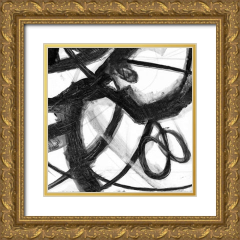 Abstract Jungle 4 Gold Ornate Wood Framed Art Print with Double Matting by Haynes, Smith