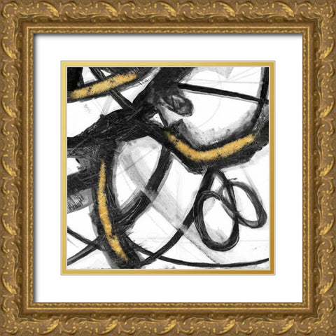Swinging Vines 2 Gold Ornate Wood Framed Art Print with Double Matting by Lewis, Sheldon