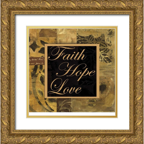 . Gold Ornate Wood Framed Art Print with Double Matting by Haynes, Smith