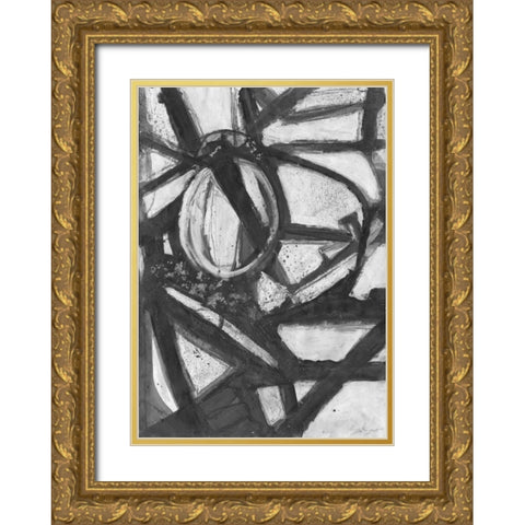 Dark Moves Gold Ornate Wood Framed Art Print with Double Matting by Haynes, Smith