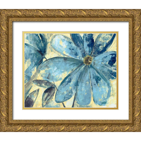 Golden Bloom Gold Ornate Wood Framed Art Print with Double Matting by Haynes, Smith