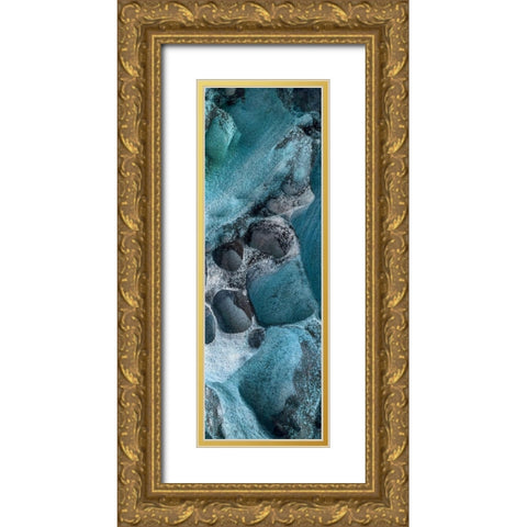 Coastal Rock 2 Gold Ornate Wood Framed Art Print with Double Matting by Lewis, Sheldon