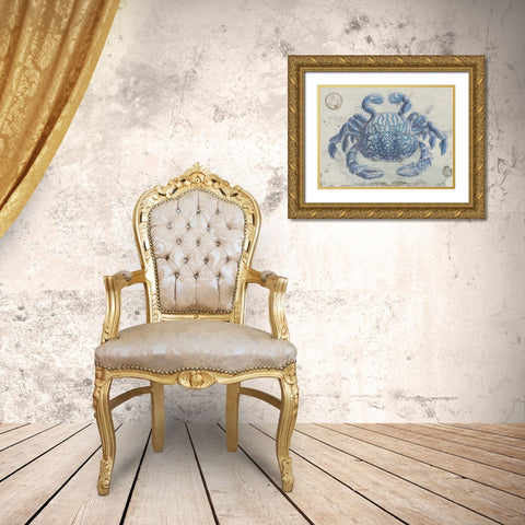 Mysterious Crustacean Gold Ornate Wood Framed Art Print with Double Matting by Lewis, Sheldon