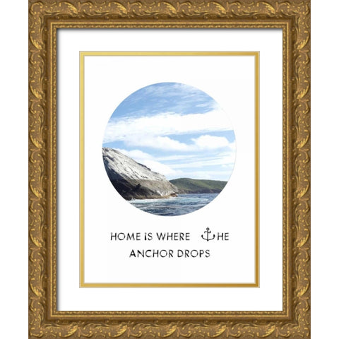 Where The Anchor Drops Gold Ornate Wood Framed Art Print with Double Matting by Lewis, Sheldon