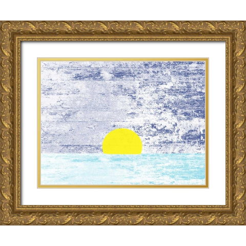 Somewhere In The Distance Gold Ornate Wood Framed Art Print with Double Matting by Lewis, Sheldon