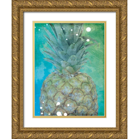 Tropical Pine Gold Ornate Wood Framed Art Print with Double Matting by Lewis, Sheldon