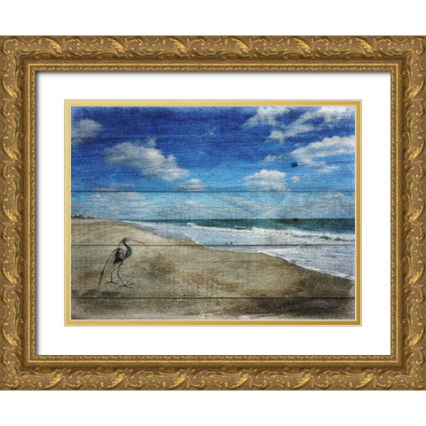 Coastal 1 Gold Ornate Wood Framed Art Print with Double Matting by Lewis, Sheldon