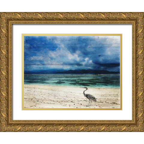 Coastal 2 Gold Ornate Wood Framed Art Print with Double Matting by Lewis, Sheldon