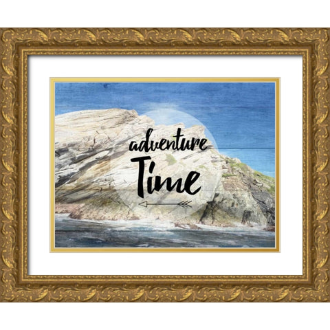 Adventure Time Gold Ornate Wood Framed Art Print with Double Matting by Lewis, Sheldon