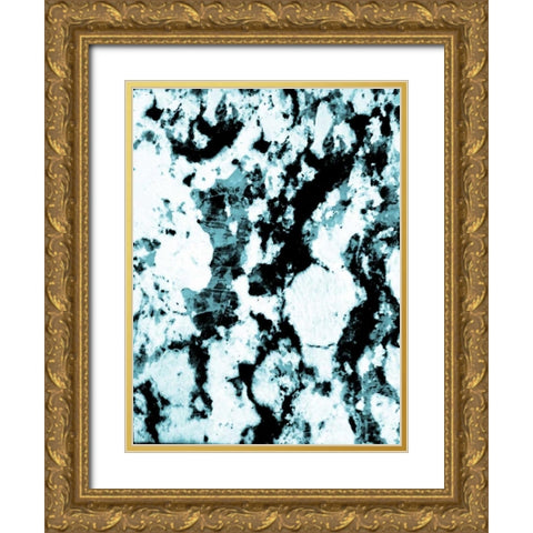 Pure Abstract Gold Ornate Wood Framed Art Print with Double Matting by Lewis, Sheldon