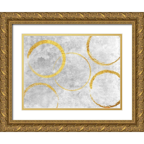 In The Loop Gold Ornate Wood Framed Art Print with Double Matting by Lewis, Sheldon