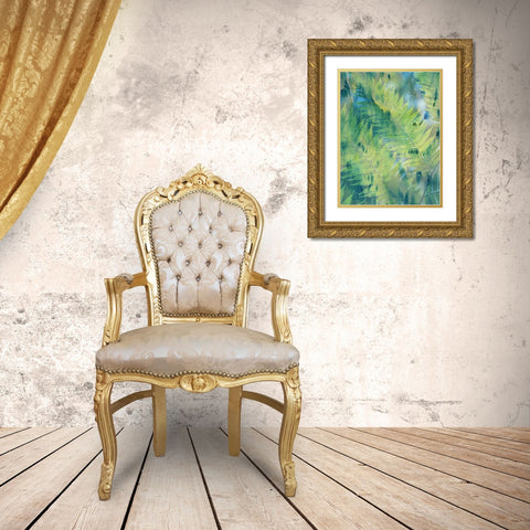 Deep In TheTropic Gold Ornate Wood Framed Art Print with Double Matting by Lewis, Sheldon