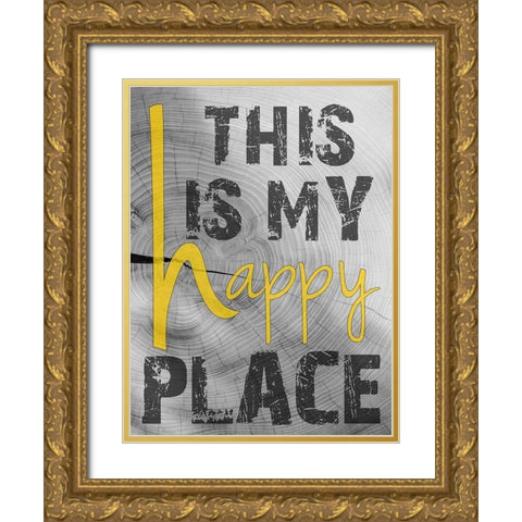 Place Of Happiness Gold Ornate Wood Framed Art Print with Double Matting by Lewis, Sheldon