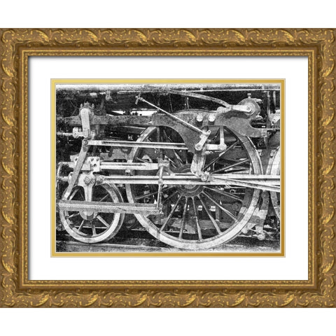 Mechanics Gold Ornate Wood Framed Art Print with Double Matting by Lewis, Sheldon