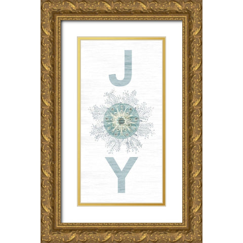 Coast To Joy Gold Ornate Wood Framed Art Print with Double Matting by Lewis, Sheldon