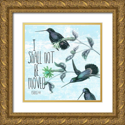 I Shall Not Gold Ornate Wood Framed Art Print with Double Matting by Lewis, Sheldon