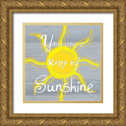 Ray Of Sunshine Gold Ornate Wood Framed Art Print with Double Matting by Lewis, Sheldon