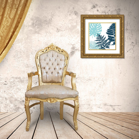 Tropical Color Bloom Gold Ornate Wood Framed Art Print with Double Matting by Lewis, Sheldon