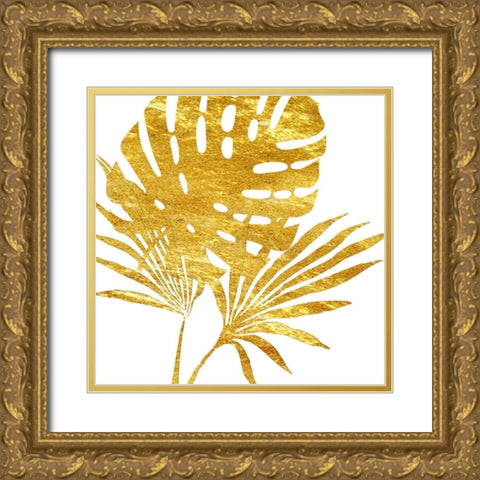 Golden Tropics  Gold Ornate Wood Framed Art Print with Double Matting by Lewis, Sheldon