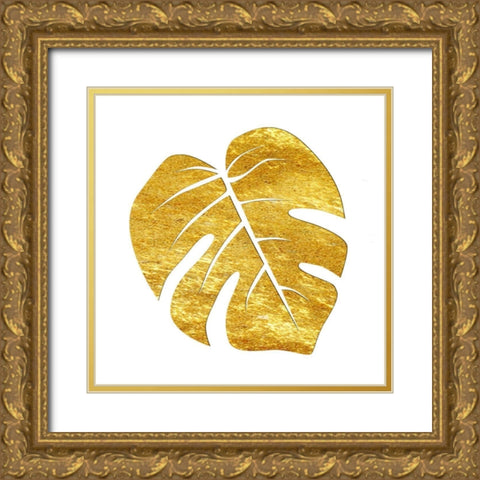 Golden Tropics 4 Gold Ornate Wood Framed Art Print with Double Matting by Lewis, Sheldon