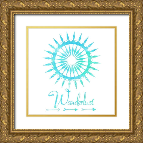 Follow The Sun Gold Ornate Wood Framed Art Print with Double Matting by Lewis, Sheldon